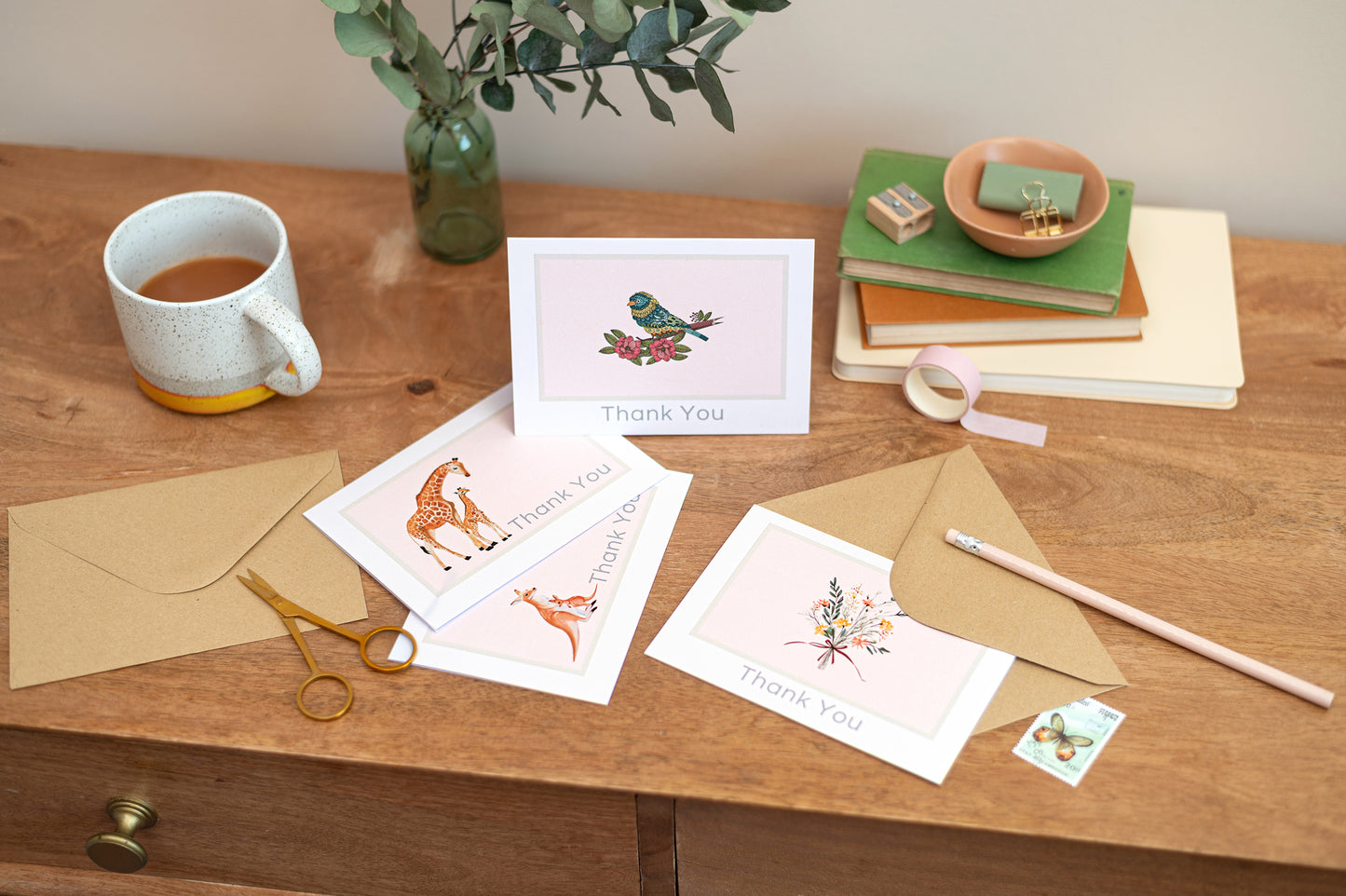 Zebra Thank You Greeting Card